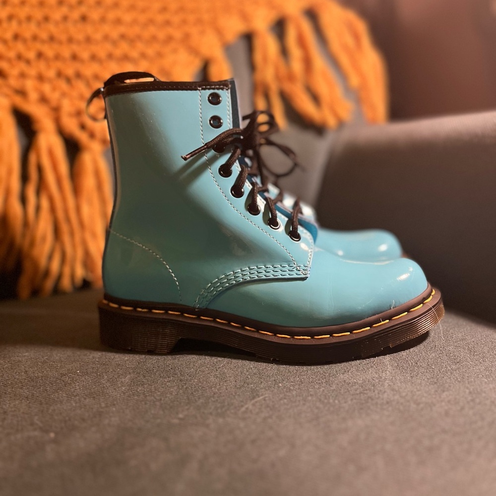 Dr. Martens Sky Blue Combat Boots